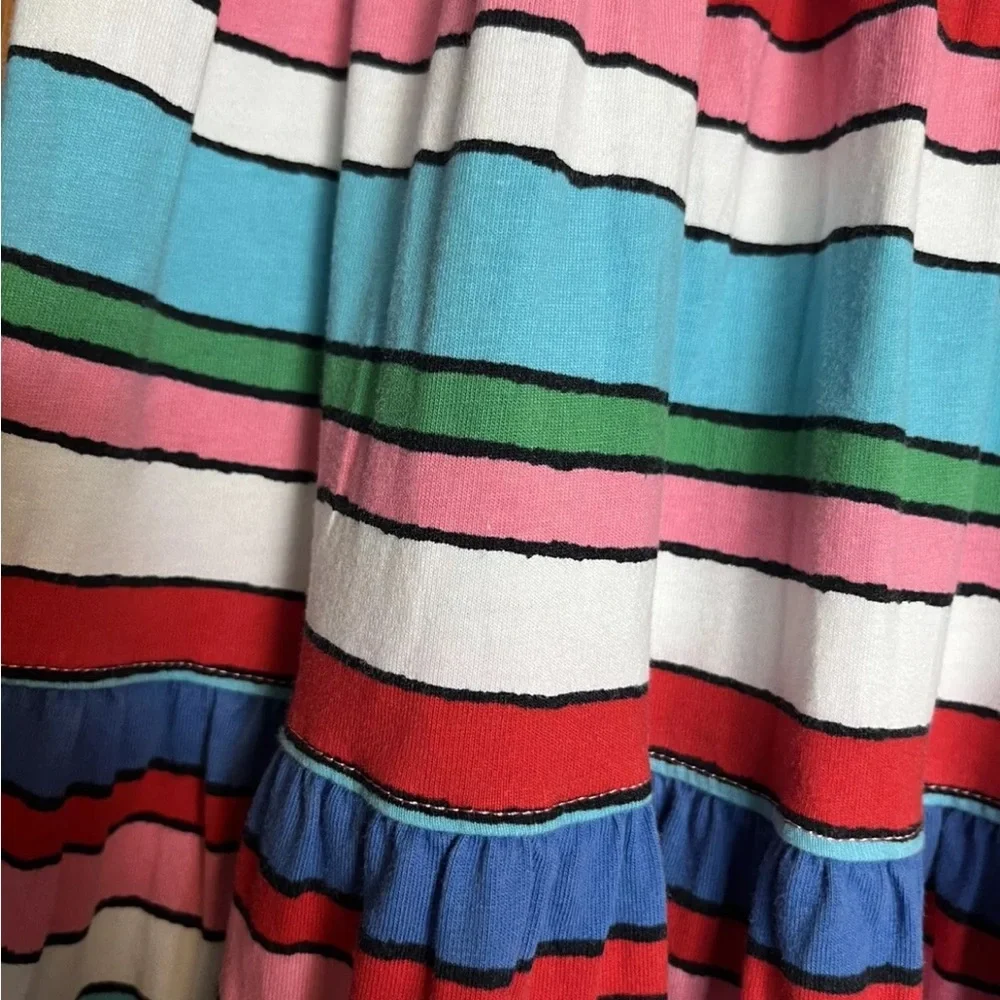 Hanna Andersson Girls Multicolored Striped Dress Size 8